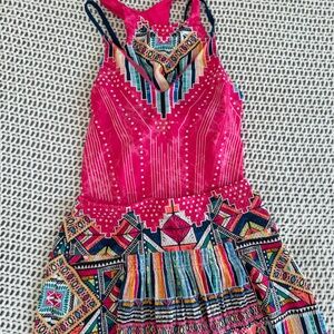 Colorful Geometric Print Tank Top